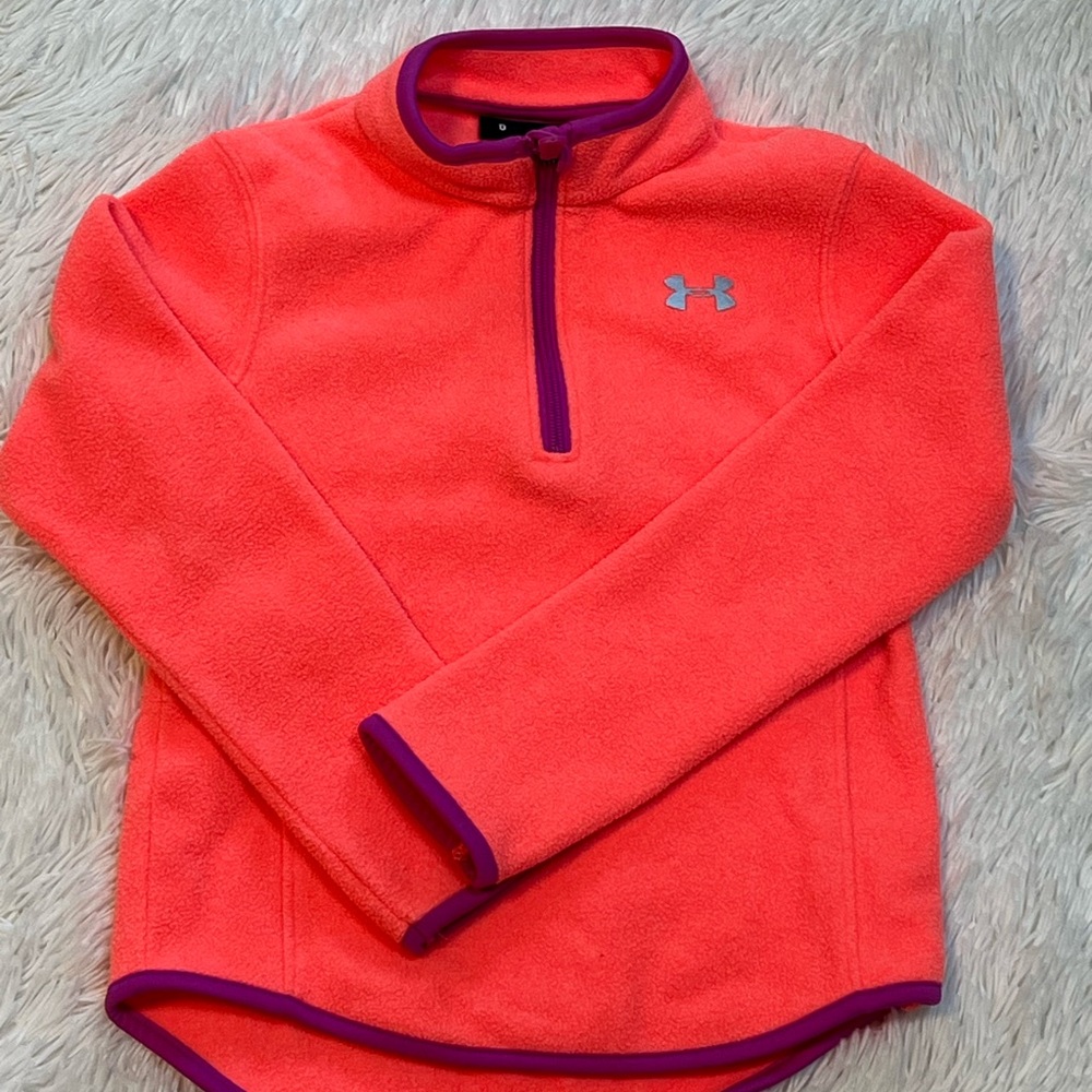 Under Armour Bright Coral Fleece with Purple Accents